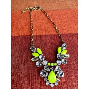 J. Crew Jewelry - Authentic J. Crew Statement Necklace Neon Yellow J. Crew Jewelry - Authentic J. Crew Statement Necklace Neon Yellow